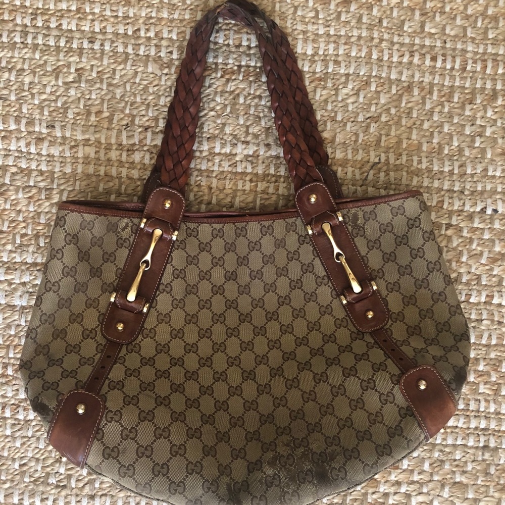 Gucci Pelham Monogram Canvas Tote Bag